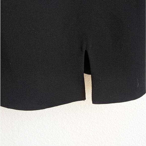 Zara Black Sleeveless Strappy Sheath Slit Mini Dress, size S - Picture 4 of 9